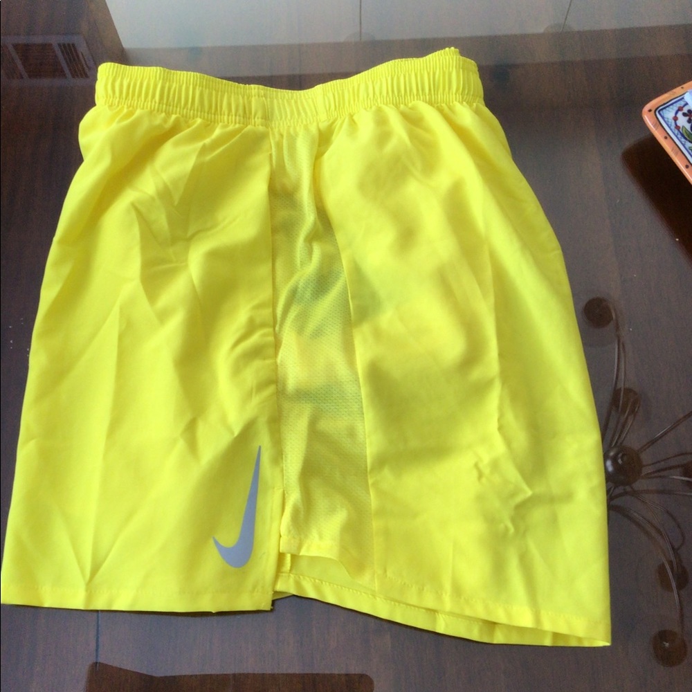 Nike Men's Athletic Shorts - Bright Yellow